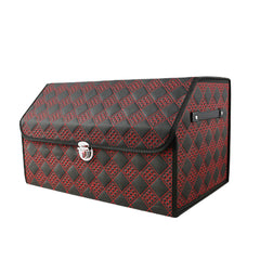 Lockable PU Leather Trunk Organizer