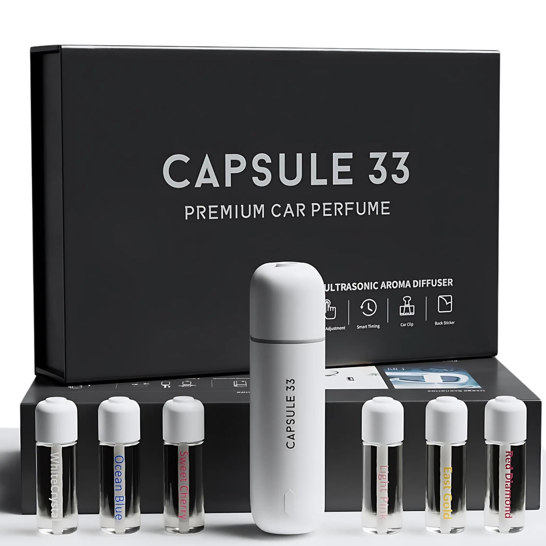 Ultrasonic Car Aroma Diffuser Starter Set