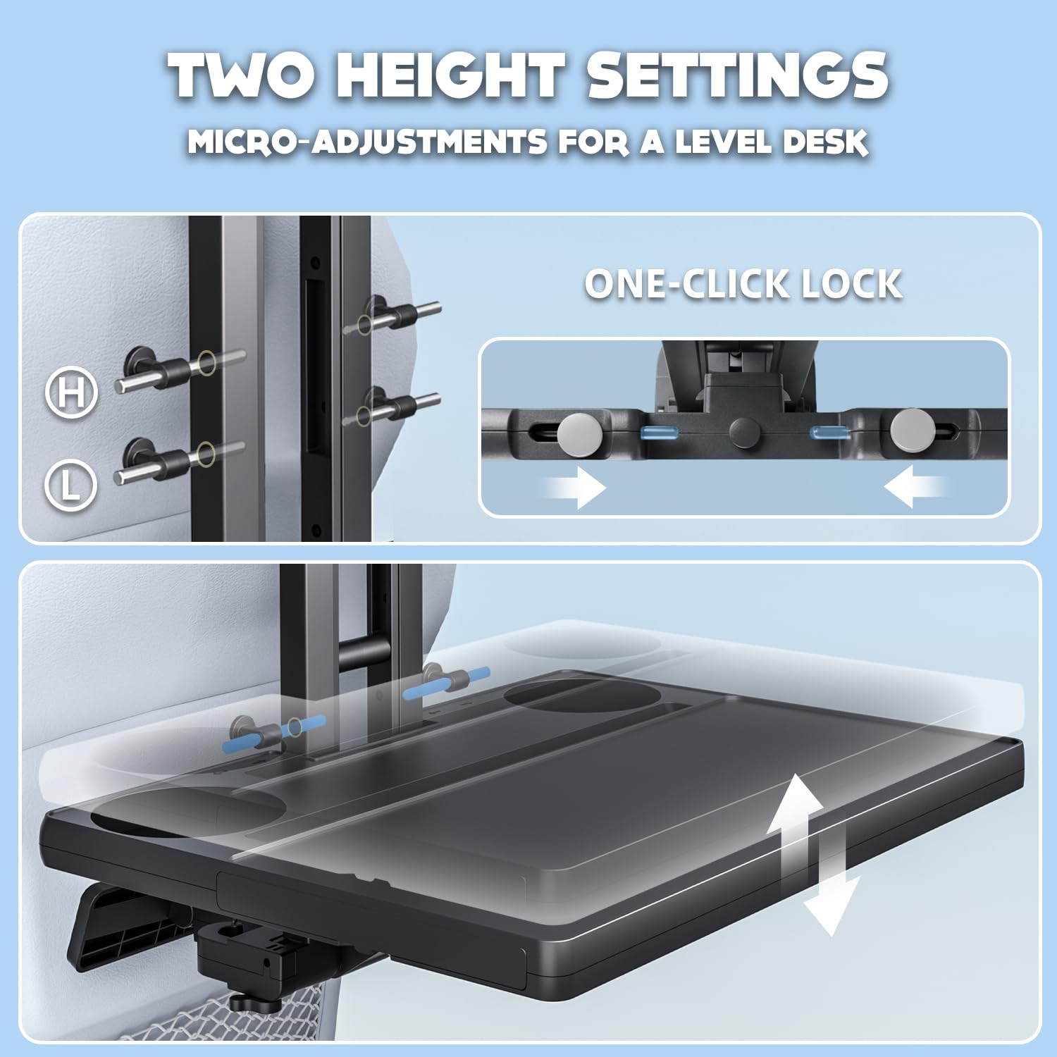 Foldable Rear Seat Travel Tray Table