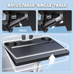 Foldable Rear Seat Travel Tray Table