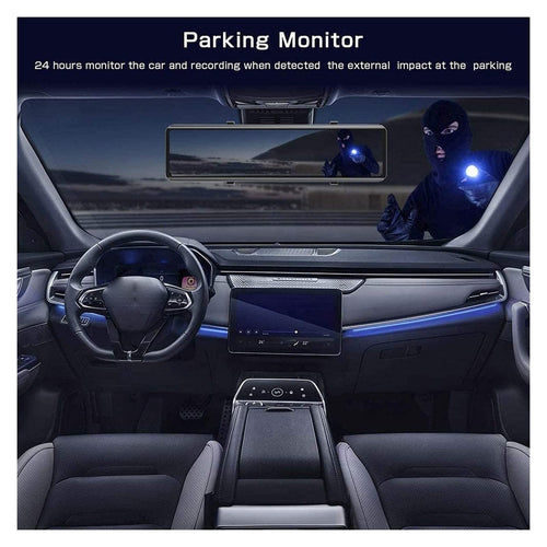 12-Inch 1080p Rearview Mirror Dash Camera