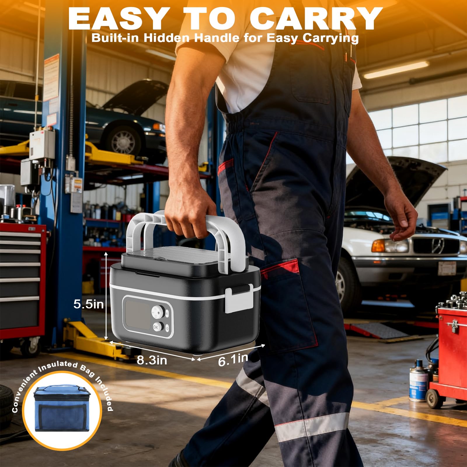 Cordless Rechargeable Heated Lunch Box