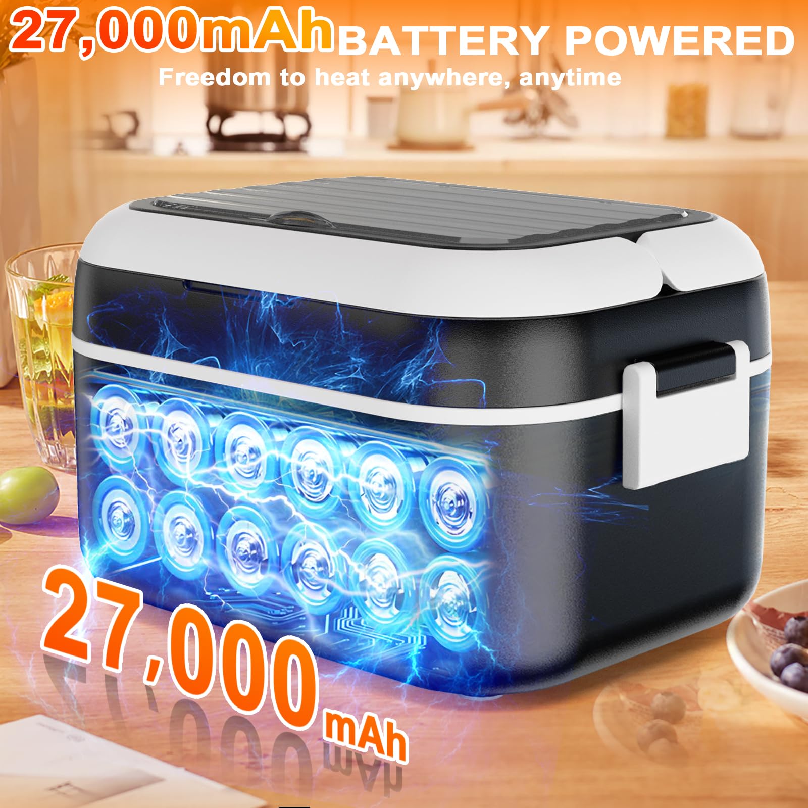 Cordless Rechargeable Heated Lunch Box