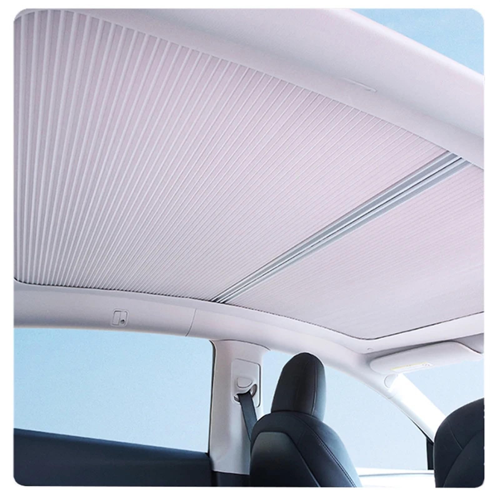 Retractable Panoramic Glass Roof Sunshade