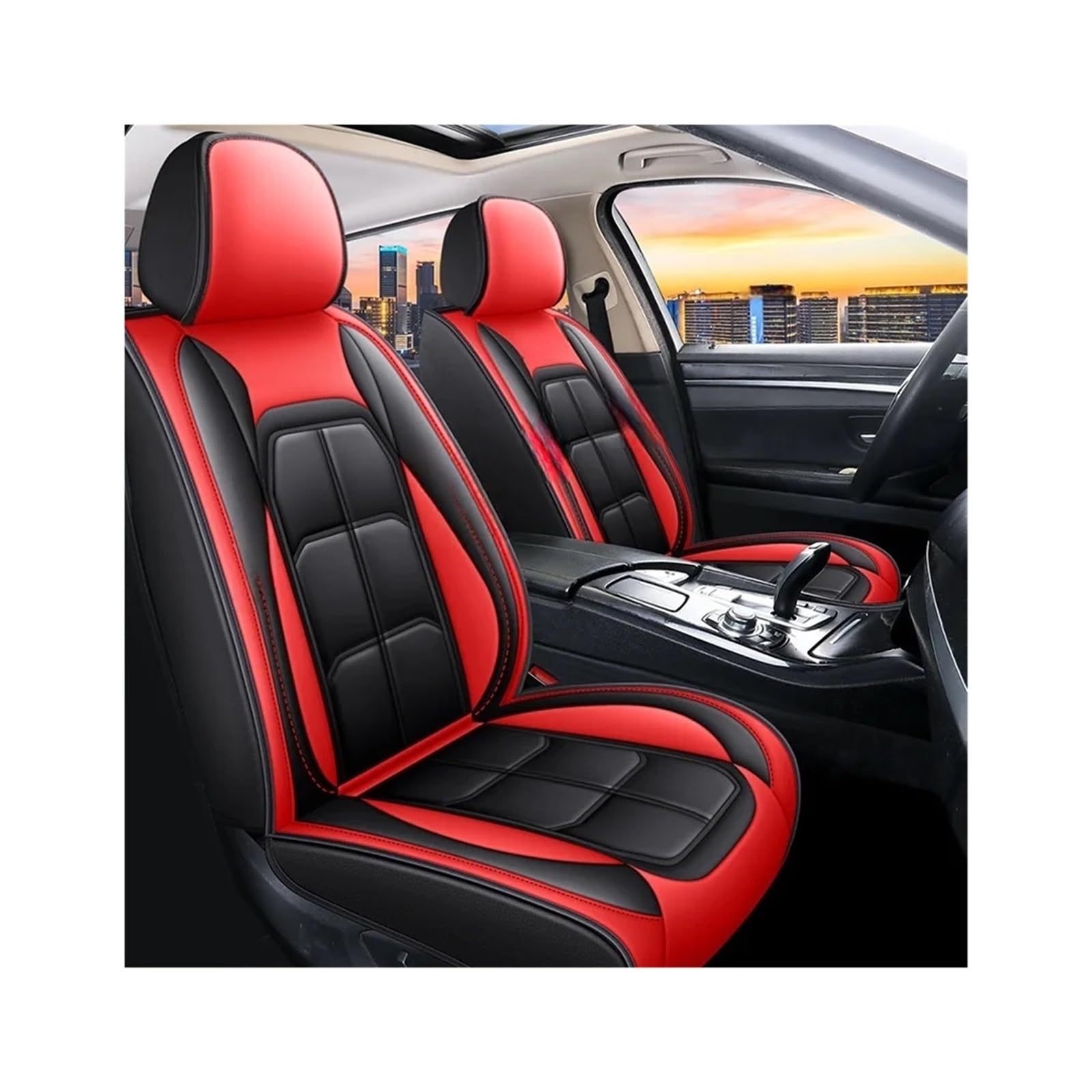 5-Seat PU Leather Seat Cover Set