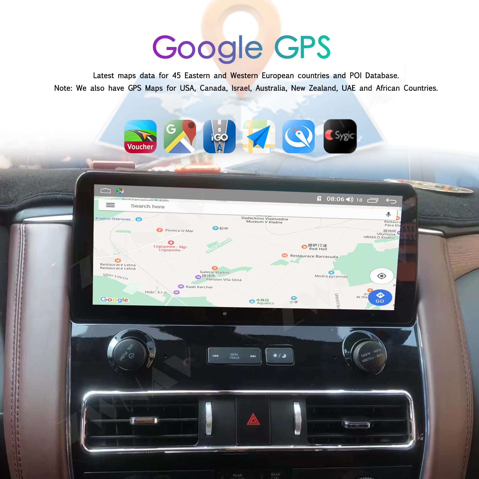 16.9-Inch Android Car Stereo and Digital Cluster