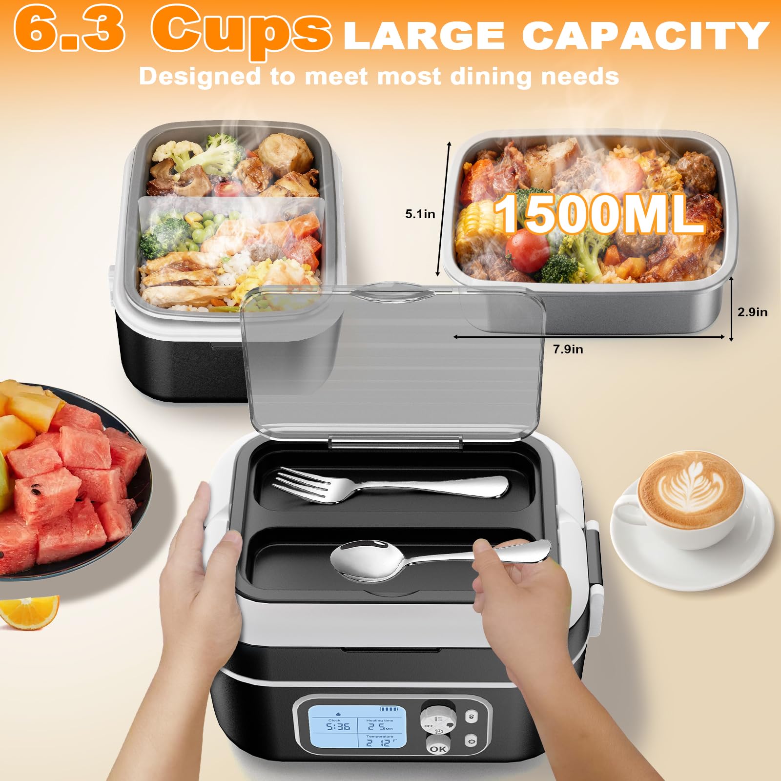 Cordless Rechargeable Heated Lunch Box