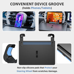 Adjustable Steering Wheel Food and Laptop Tray