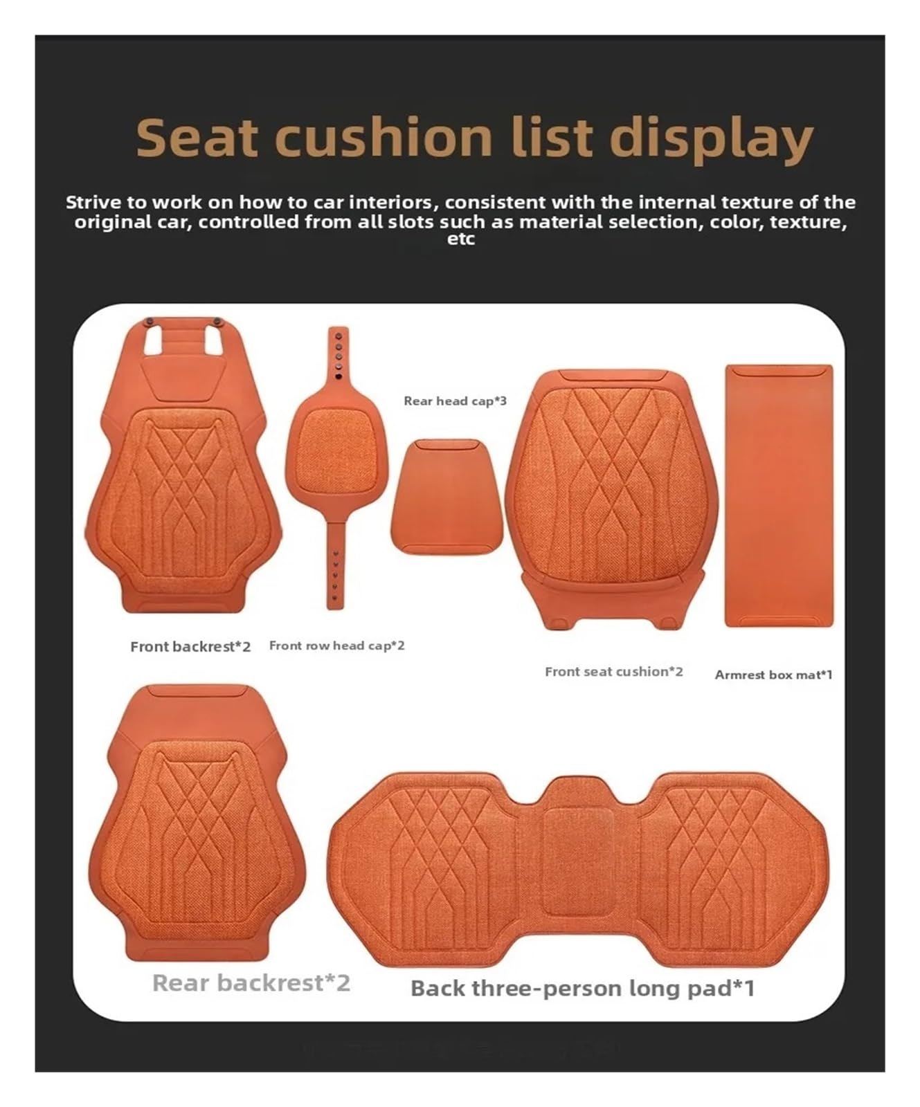 Breathable Flax Universal Seat Cover