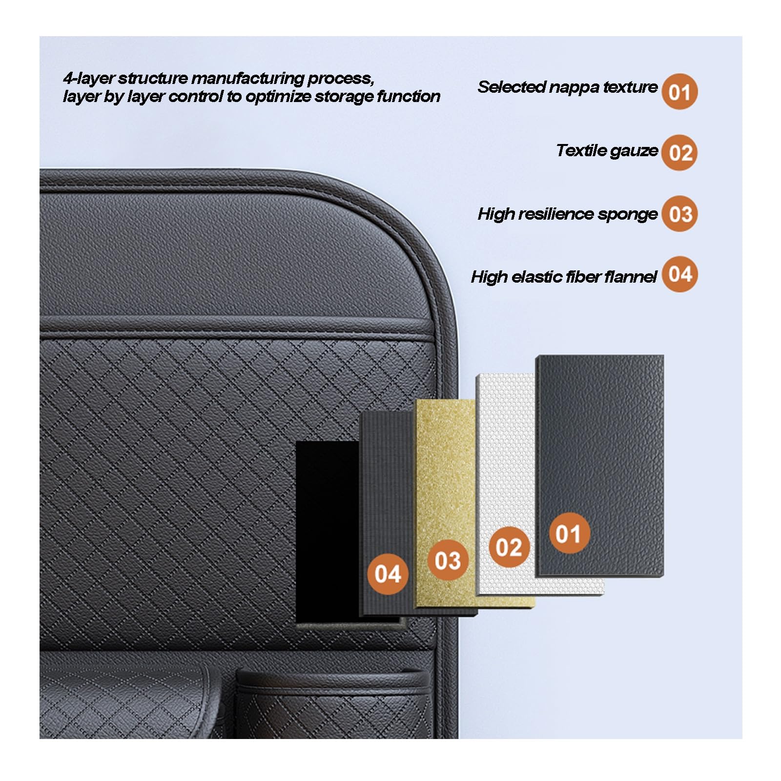 Backseat Organizer with Cup Holders