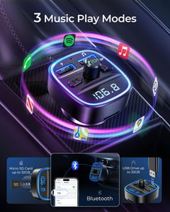 Bluetooth 5.4 FM Transmitter
