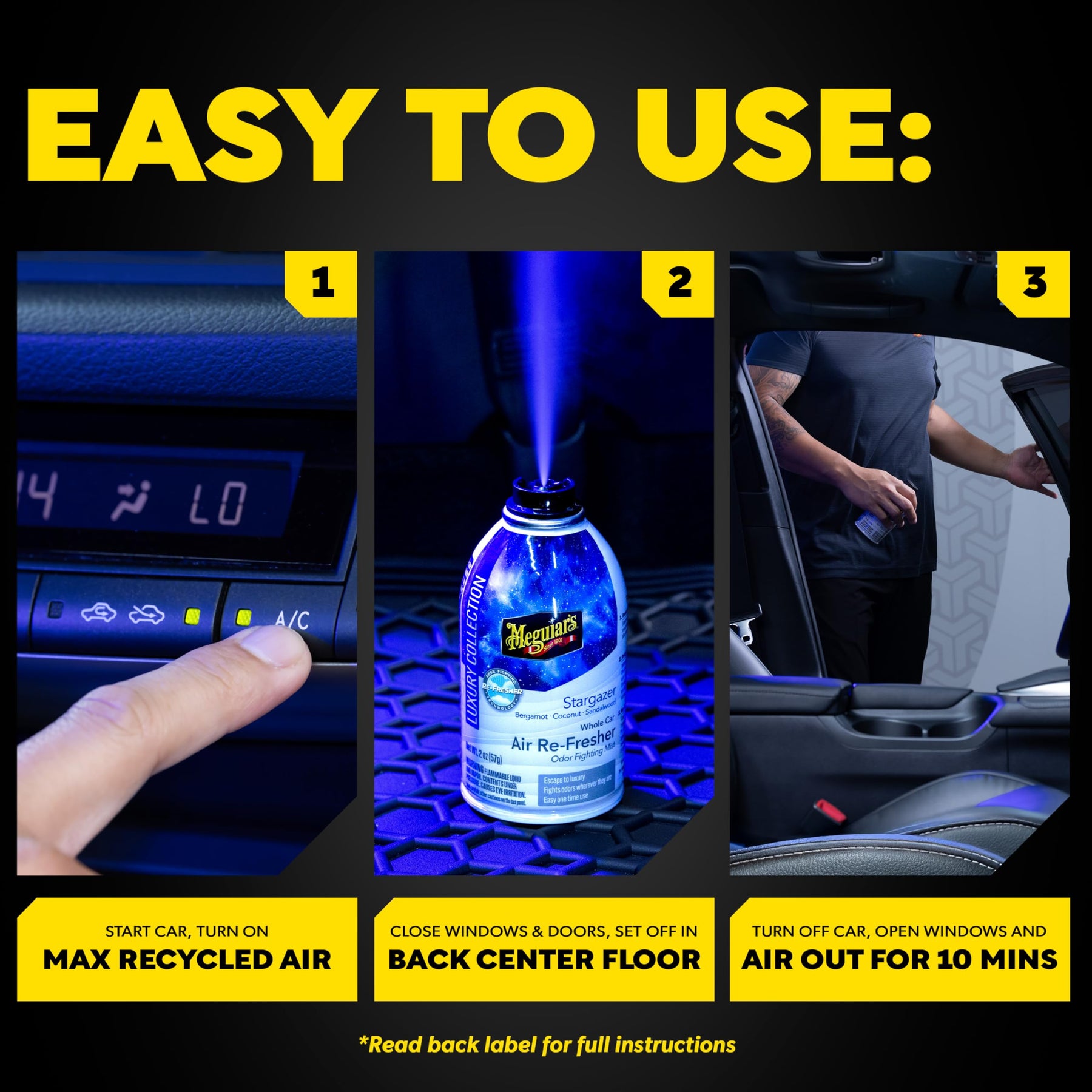 Whole-Car Odor-Fighting Fragrance Mist