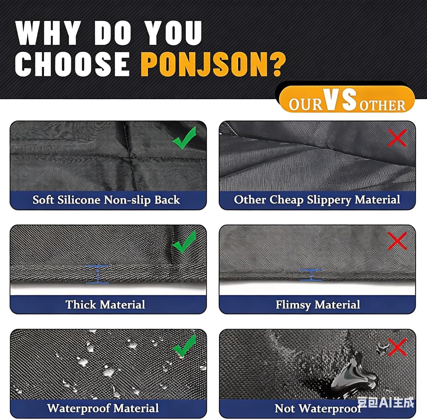 Waterproof Padded Car Seat Protector