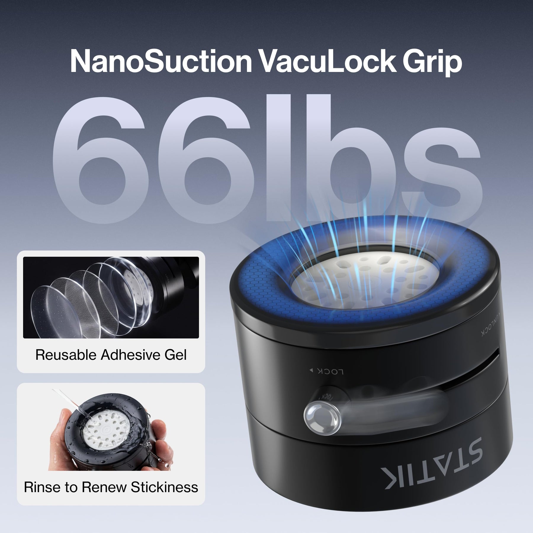 Magnetic Vacuum Seal Phone Mount