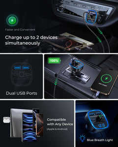 Bluetooth 5.4 FM Transmitter